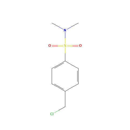 4-(chloromethyl)-N,N-dimethylbenzenesulfonamide (CAS: 58804-19-6) - Chemical Structure and Molecular Formula 