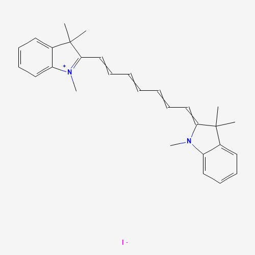 1,3,3-trimethyl-2-[7-(1,3,3-trimethylindol-1-ium-2-yl)hepta-2,4,6-trienylidene]indole;iodide (CAS: 19764-96-6) - Related Chemical Product