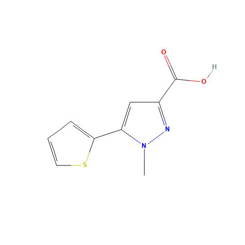 1-methyl-5-thiophen-2-ylpyrazole-3-carboxylic acid (CAS: 869901-15-5) - Related Chemical Product