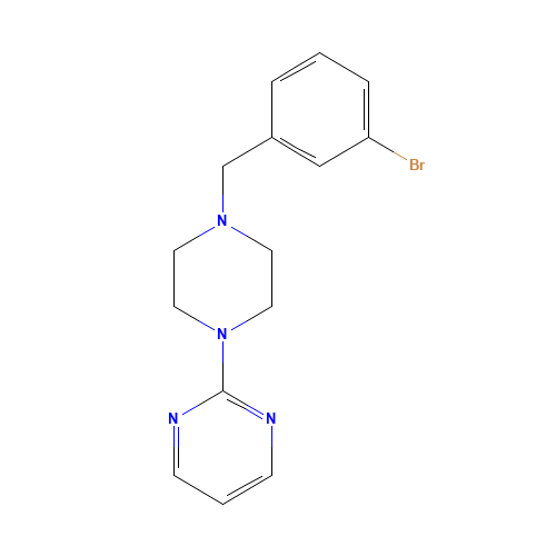 2-[4-[(3-bromophenyl)methyl]piperazin-1-yl]pyrimidine (CAS: 204634-66-2) - Related Chemical Product