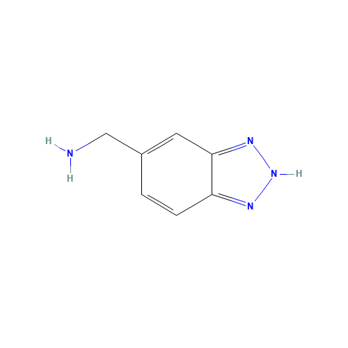 2H-benzotriazol-5-ylmethanamine (CAS: 496841-88-4) - Chemical Structure and Molecular Formula 