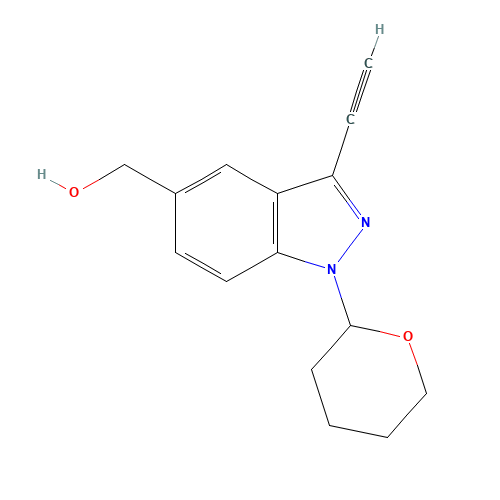 [3-ethynyl-1-(oxan-2-yl)indazol-5-yl]methanol (CAS: 1383706-40-8) - Related Chemical Product
