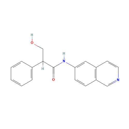 3-hydroxy-N-isoquinolin-6-yl-2-phenylpropanamide (CAS: 1253955-65-5) - Related Chemical Product