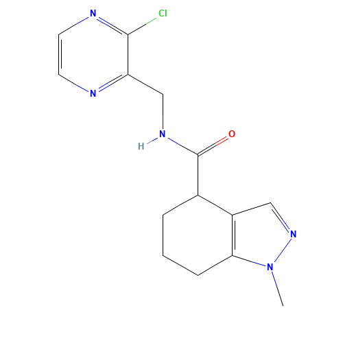 N-[(3-chloropyrazin-2-yl)methyl]-1-methyl-4,5,6,7-tetrahydroindazole-4-carboxamide (CAS: 1620564-35-3) - Related Chemical Product
