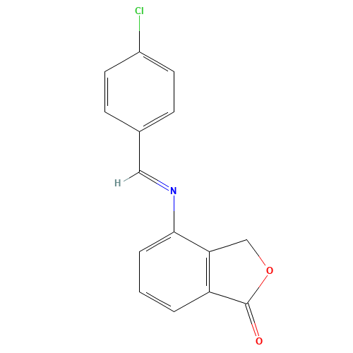 4-[(4-chlorophenyl)methylideneamino]-3H-2-benzofuran-1-one (CAS: 1207454-85-0) - Related Chemical Product