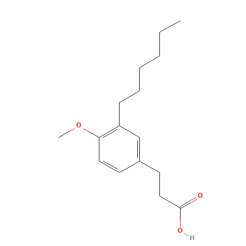 3-(3-hexyl-4-methoxyphenyl)propanoic acid (CAS: 723760-82-5) - Related Chemical Product