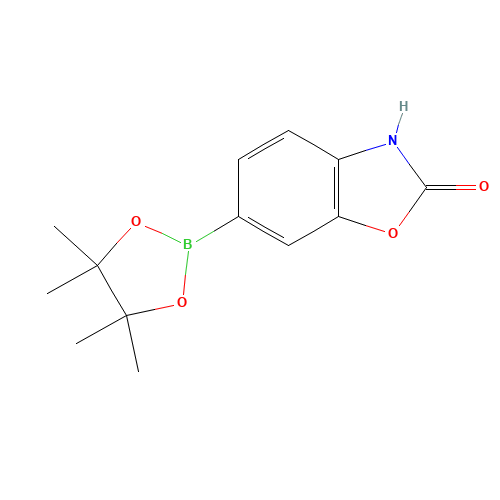 6-(4,4,5,5-tetramethyl-1,3,2-dioxaborolan-2-yl)-3H-1,3-benzoxazol-2-one (CAS: 1105710-32-4) - Chemical Structure and Molecular Formula 