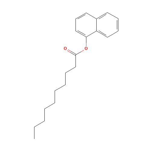 naphthalen-1-yl decanoate (CAS: 52664-28-5) - Chemical Structure and Molecular Formula 