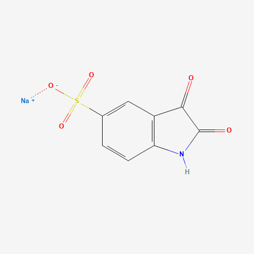 sodium;2,3-dioxo-1H-indole-5-sulfonate (CAS: 80789-74-8) - Chemical Structure and Molecular Formula 