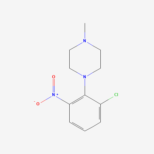 1-(2-chloro-6-nitrophenyl)-4-methylpiperazine (CAS: 189761-96-4) - Chemical Structure and Molecular Formula 