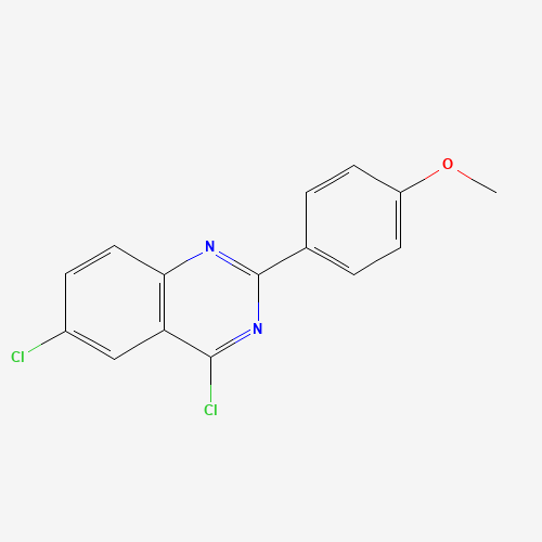 4,6-dichloro-2-(4-methoxyphenyl)quinazoline (CAS: 461036-87-3) - Chemical Structure and Molecular Formula 