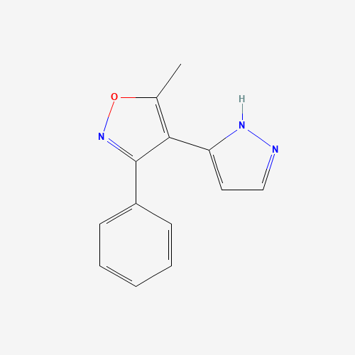 5-methyl-3-phenyl-4-(1H-pyrazol-5-yl)-1,2-oxazole (CAS: 265125-69-7) - Related Chemical Product