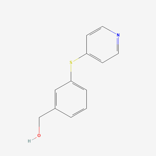 (3-pyridin-4-ylsulfanylphenyl)methanol (CAS: 811801-42-0) - Chemical Structure and Molecular Formula 
