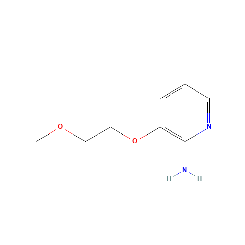 3-(2-methoxyethoxy)pyridin-2-amine (CAS: 171346-70-6) - Chemical Structure and Molecular Formula 