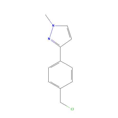 3-[4-(chloromethyl)phenyl]-1-methylpyrazole (CAS: 916766-83-1) - Related Chemical Product