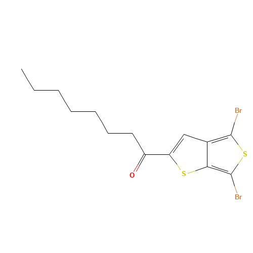 1-(4,6-dibromothieno[2,3-c]thiophen-2-yl)octan-1-one (CAS: 1327334-59-7) - Related Chemical Product