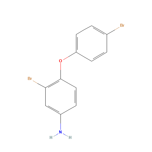 3-bromo-4-(4-bromophenoxy)aniline (CAS: 57688-22-9) - Chemical Structure and Molecular Formula 