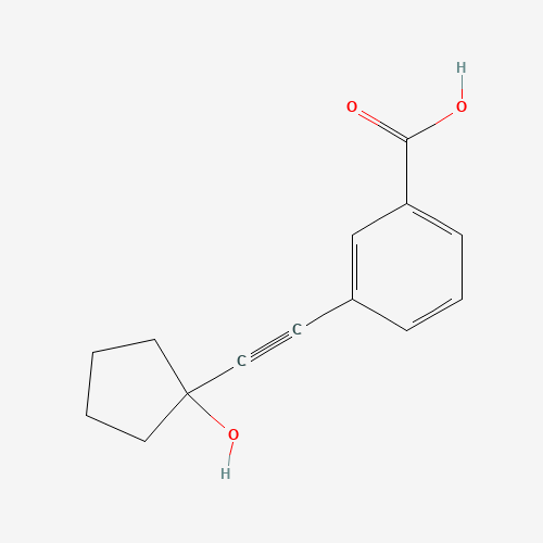 3-[2-(1-hydroxycyclopentyl)ethynyl]benzoic acid (CAS: 884001-22-3) - Related Chemical Product