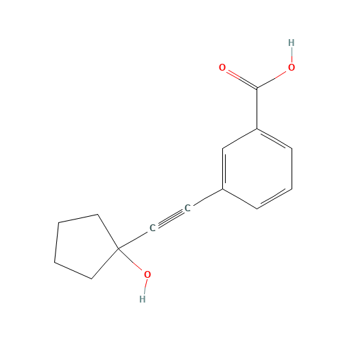 3-[2-(1-hydroxycyclopentyl)ethynyl]benzoic acid (CAS: 884001-22-3) - Related Chemical Product