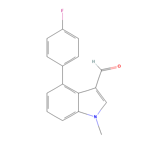 4-(4-fluorophenyl)-1-methylindole-3-carbaldehyde (CAS: 1360920-68-8) - Related Chemical Product