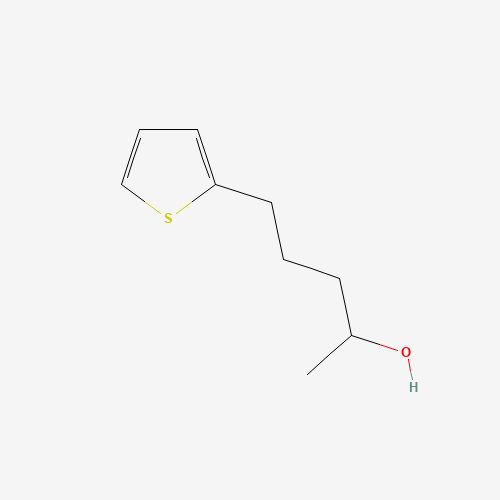 5-thiophen-2-ylpentan-2-ol (CAS: 109213-05-0) - Chemical Structure and Molecular Formula 