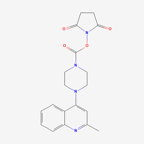 (2,5-dioxopyrrolidin-1-yl) 4-(2-methylquinolin-4-yl)piperazine-1-carboxylate (CAS: 1460027-91-1) - Related Chemical Product