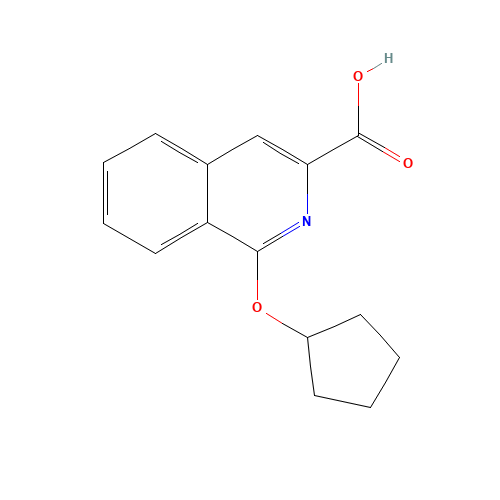 1-cyclopentyloxyisoquinoline-3-carboxylic acid (CAS: 1094513-59-3) - Related Chemical Product