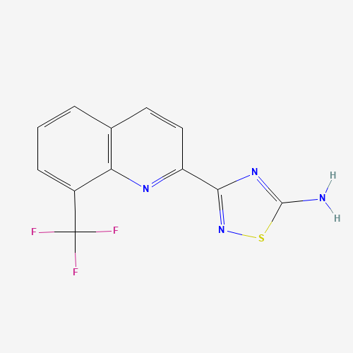 3-[8-(trifluoromethyl)quinolin-2-yl]-1,2,4-thiadiazol-5-amine (CAS: 1179361-60-4) - Related Chemical Product