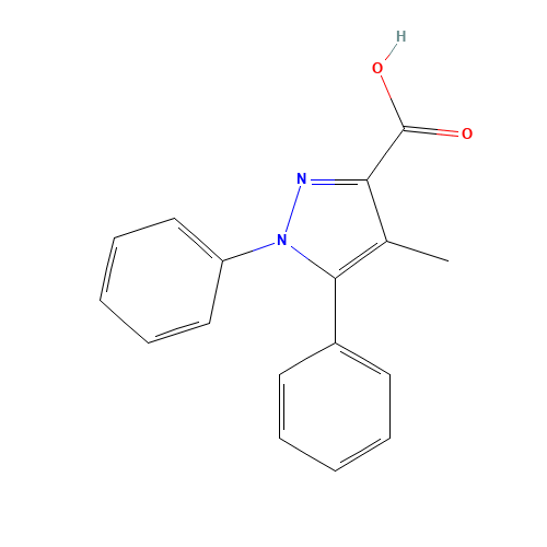 4-methyl-1,5-diphenylpyrazole-3-carboxylic acid (CAS: 112009-32-2) - Related Chemical Product