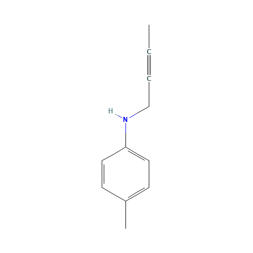 N-but-2-ynyl-4-methylaniline (CAS: 435345-29-2) - Chemical Structure and Molecular Formula 