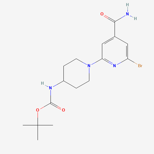 tert-butyl N-[1-(6-bromo-4-carbamoylpyridin-2-yl)piperidin-4-yl]carbamate (CAS: 1201675-93-5) - Related Chemical Product