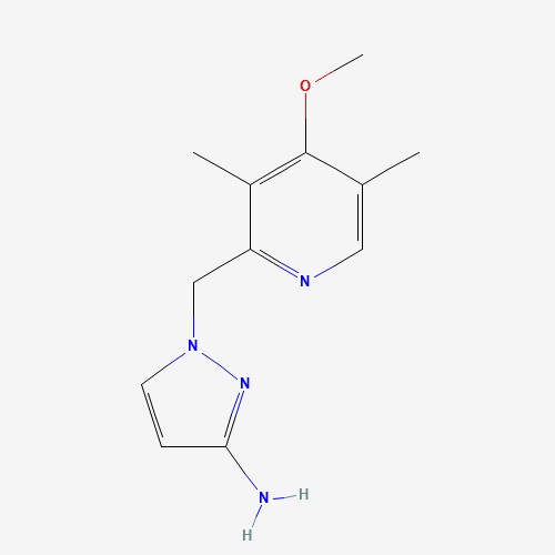 1-[(4-methoxy-3,5-dimethylpyridin-2-yl)methyl]pyrazol-3-amine (CAS: 1183703-75-4) - Related Chemical Product