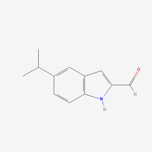 5-propan-2-yl-1H-indole-2-carbaldehyde (CAS: 1219928-73-0) - Chemical Structure and Molecular Formula 