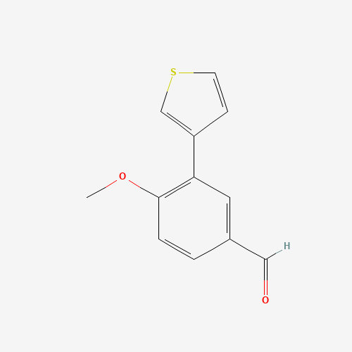 4-methoxy-3-thiophen-3-ylbenzaldehyde (CAS: 258831-59-3) - Related Chemical Product