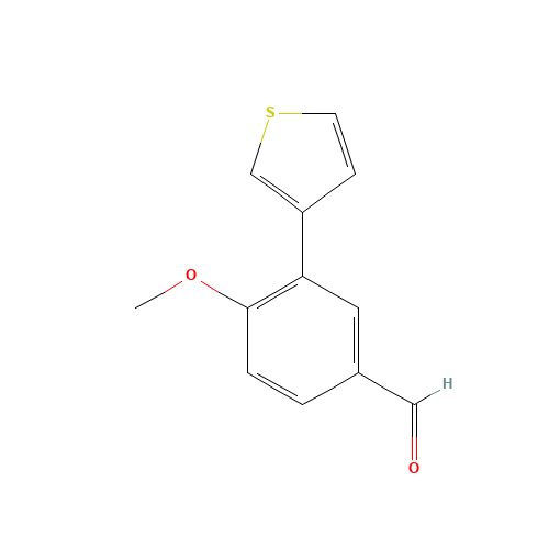 4-methoxy-3-thiophen-3-ylbenzaldehyde (CAS: 258831-59-3) - Related Chemical Product