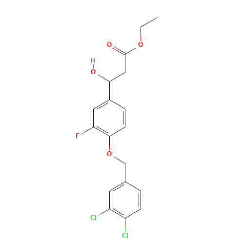 ethyl 3-[4-[(3,4-dichlorophenyl)methoxy]-3-fluorophenyl]-3-hydroxypropanoate (CAS: 1202577-52-3) - Related Chemical Product