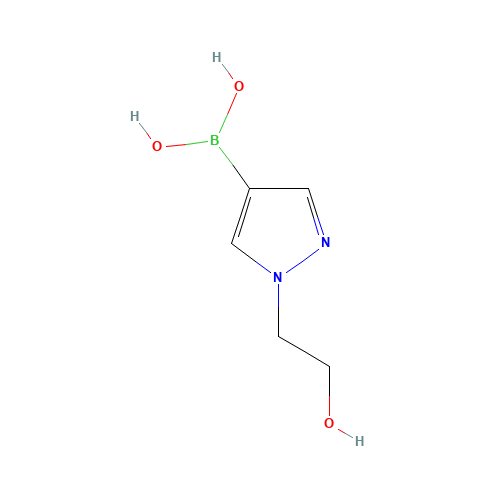 [1-(2-hydroxyethyl)pyrazol-4-yl]boronic acid (CAS: 1086063-70-8) - Related Chemical Product