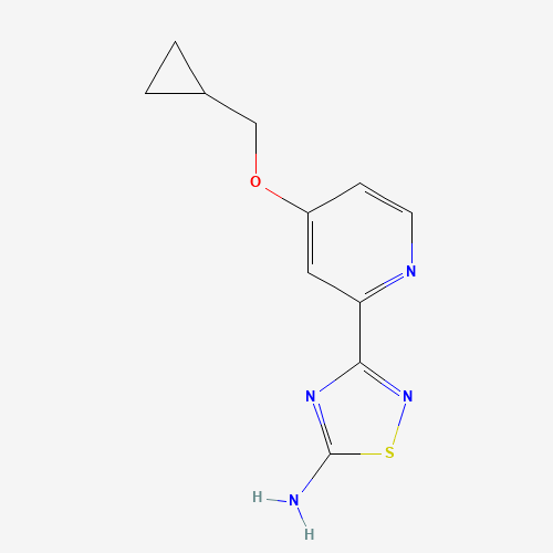 3-[4-(cyclopropylmethoxy)pyridin-2-yl]-1,2,4-thiadiazol-5-amine (CAS: 1179360-59-8) - Related Chemical Product