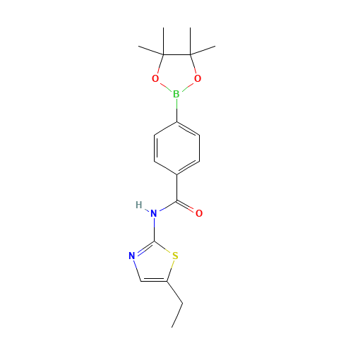 N-(5-ethyl-1,3-thiazol-2-yl)-4-(4,4,5,5-tetramethyl-1,3,2-dioxaborolan-2-yl)benzamide (CAS: 1419221-39-8) - Related Chemical Product