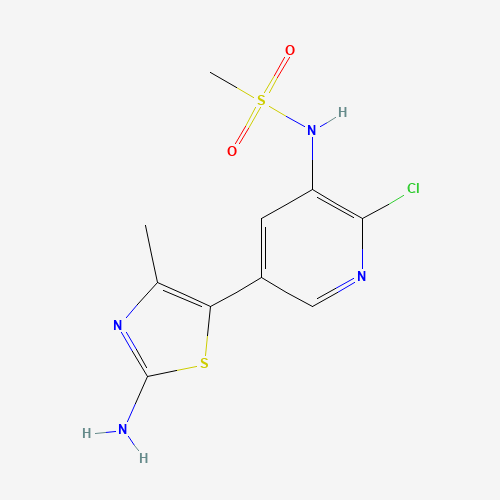 N-[5-(2-amino-4-methyl-1,3-thiazol-5-yl)-2-chloropyridin-3-yl]methanesulfonamide (CAS: 887308-94-3) - Related Chemical Product