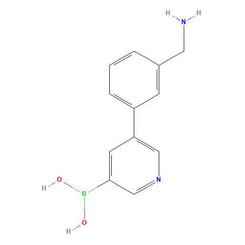 [5-[3-(aminomethyl)phenyl]pyridin-3-yl]boronic acid (CAS: 1226849-26-8) - Related Chemical Product