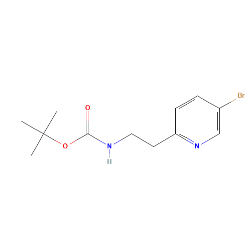 tert-butyl N-[2-(5-bromopyridin-2-yl)ethyl]carbamate (CAS: 691872-16-9) - Related Chemical Product