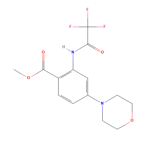 methyl 4-morpholin-4-yl-2-[(2,2,2-trifluoroacetyl)amino]benzoate (CAS: 404010-73-7) - Related Chemical Product