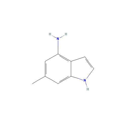 6-methyl-1H-indol-4-amine (CAS: 885520-81-0) - Chemical Structure and Molecular Formula 