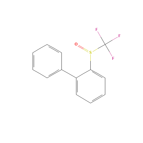 1-phenyl-2-(trifluoromethylsulfinyl)benzene (CAS: 129922-49-2) - Chemical Structure and Molecular Formula 