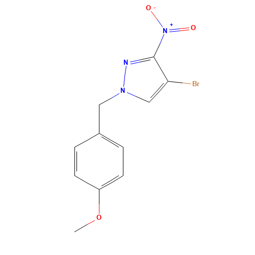 4-bromo-1-[(4-methoxyphenyl)methyl]-5-nitropyrazole (CAS: 1455366-34-3) - Related Chemical Product