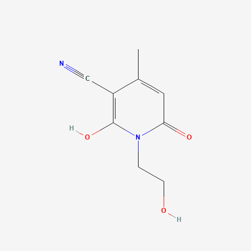 2-hydroxy-1-(2-hydroxyethyl)-4-methyl-6-oxopyridine-3-carbonitrile (CAS: 28799-82-8) - Related Chemical Product