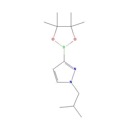 1-(2-methylpropyl)-3-(4,4,5,5-tetramethyl-1,3,2-dioxaborolan-2-yl)pyrazole (CAS: 1036757-43-3) - Related Chemical Product