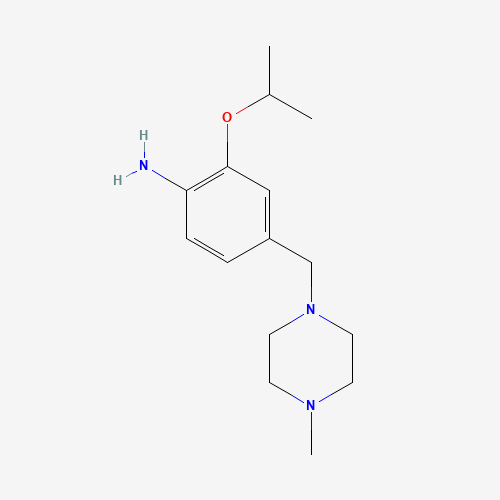 4-[(4-methylpiperazin-1-yl)methyl]-2-propan-2-yloxyaniline (CAS: 1462951-03-6) - Related Chemical Product