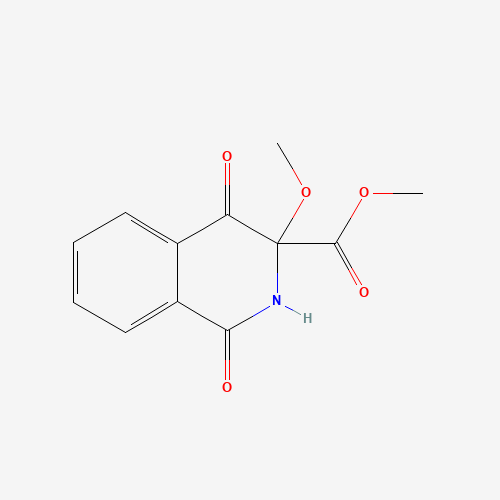 methyl 3-methoxy-1,4-dioxo-2H-isoquinoline-3-carboxylate (CAS: 117362-67-1) - Chemical Structure and Molecular Formula 